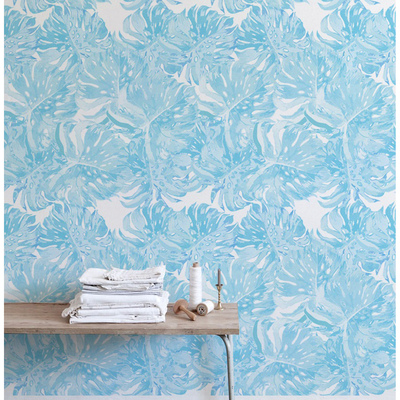 Fotobehang Monstera Reflectie Effect