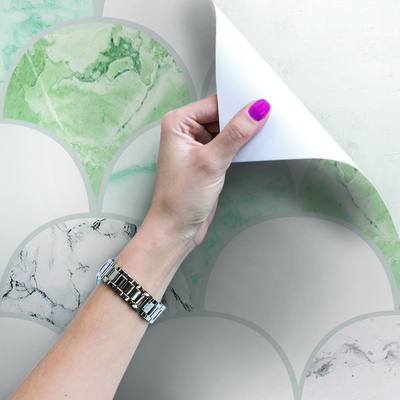 Fotobehang Marmer in tinten groen