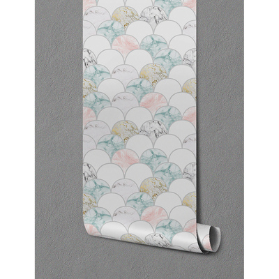 Fotobehang Marmer in pasteltinten