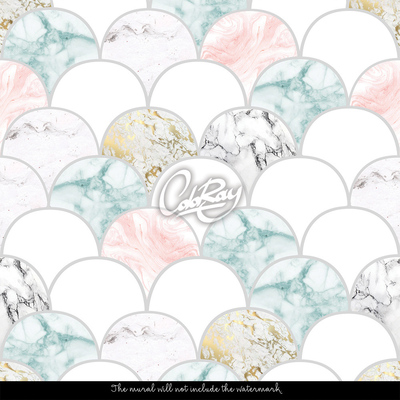 Fotobehang Marmer in pasteltinten