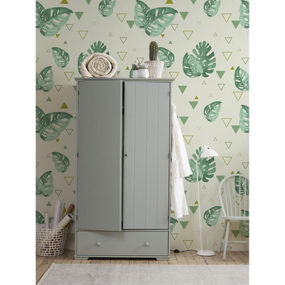 Fotobehang Monstera in driehoeken