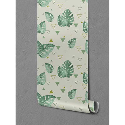 Fotobehang Monstera in driehoeken