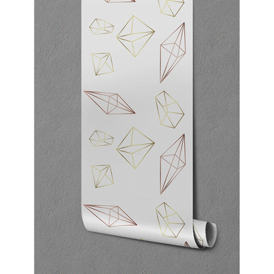 Fotobehang Gouden veelhoeken