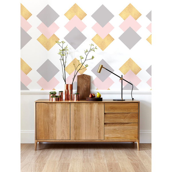 Fotobehang Geschopte vierkanten