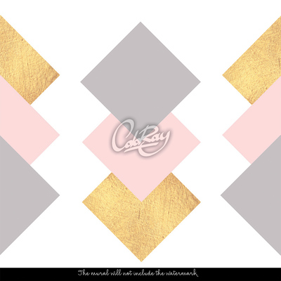 Fotobehang Geschopte vierkanten