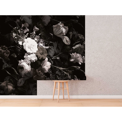 Fotobehang De donkere kant van bloemengekte