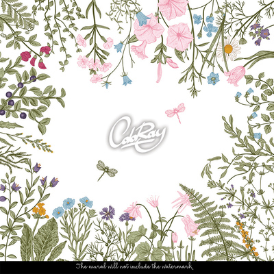 Fotobehang Wat zit er in het gras?