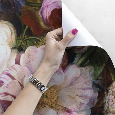 Fotobehang Aromatische rozentuin