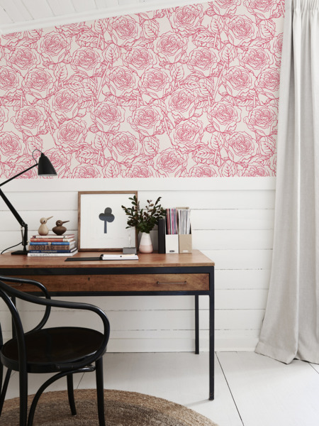 Fotobehang Rozenminimalisme