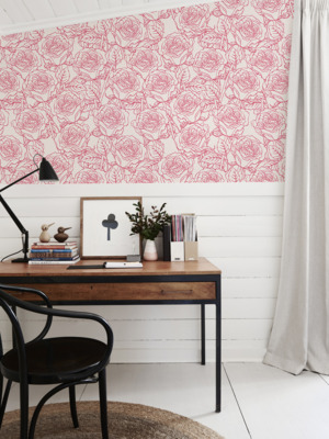 Fotobehang Rozenminimalisme