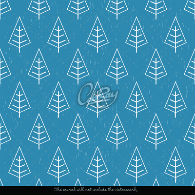 Fotobehang Tussen de kerstbomen