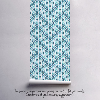 Fotobehang Blauwe amandelen