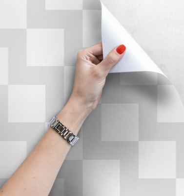 Fotobehang Grijs vierkant