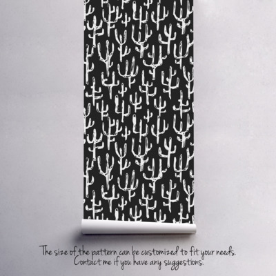 Fotobehang Woestijn houtsnede