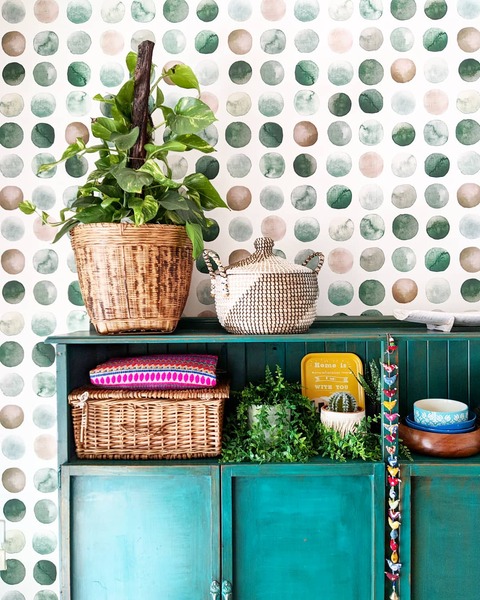 Fotobehang Groene Punt