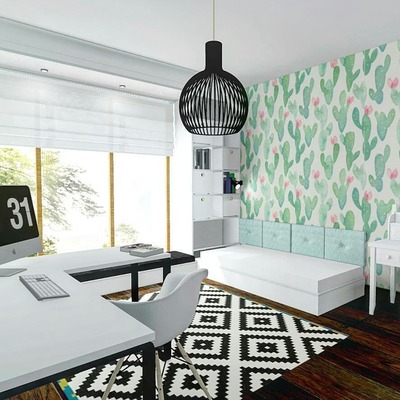 Fotobehang Doornloze Cactussen