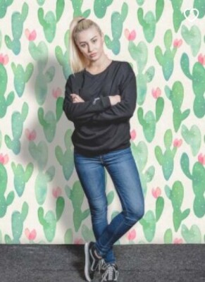 Fotobehang Doornloze Cactussen