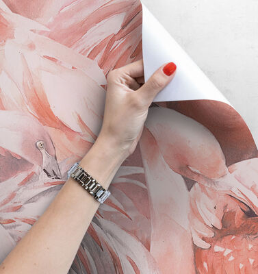 Fotobehang Flamingo's