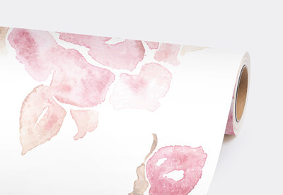 Fotobehang Roze bloemen