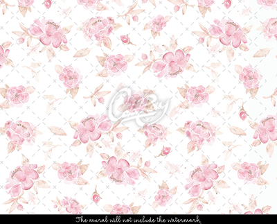 Fotobehang Roze bloemen