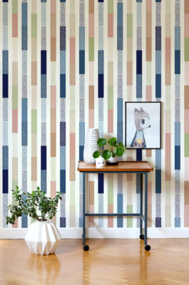 Fotobehang Polka dot strepen