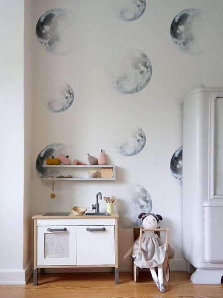 Fotobehang Zwarte Maan