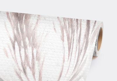 Fotobehang Bloemen Barok Wit