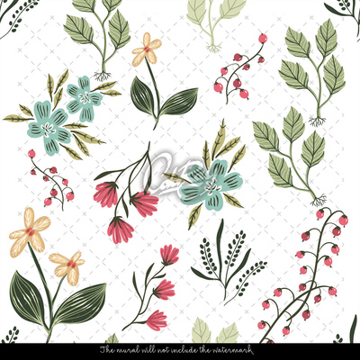 Fotobehang Kleurrijke wilde bloemen