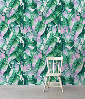 Fotobehang Ombre bladeren