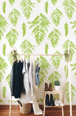 Fotobehang Varenbladeren