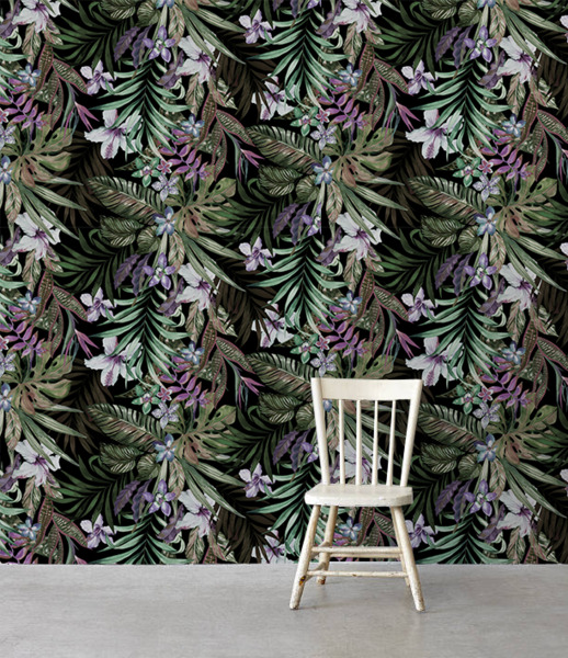 Fotobehang Exotische bloemen