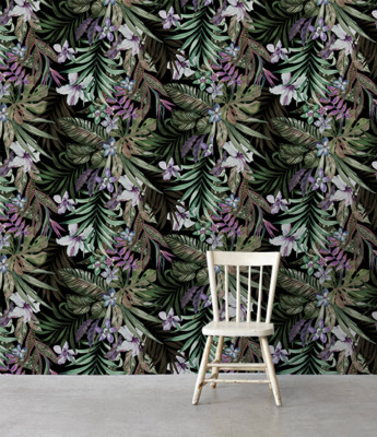 Fotobehang Exotische bloemen