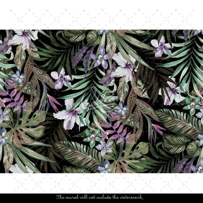 Fotobehang Exotische bloemen