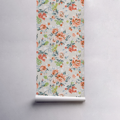 Fotobehang Rozenpatroon