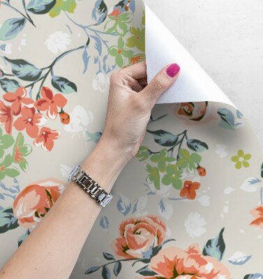 Fotobehang Rozenpatroon