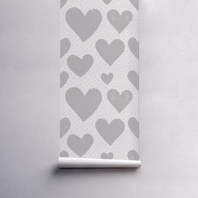 Fotobehang Grijze magie van liefde