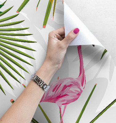 Fotobehang Tropische flamingo's