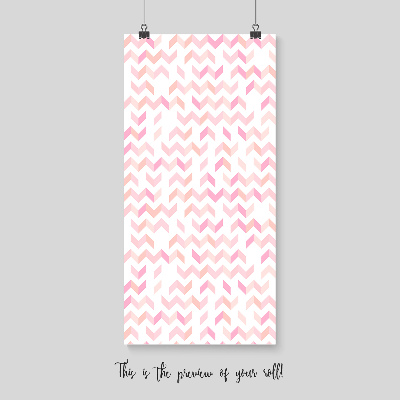Fotobehang Roze zigzags