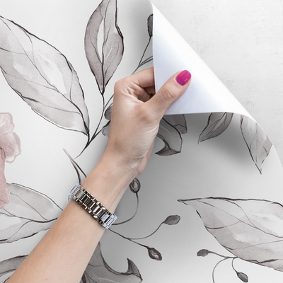 Fotobehang Subtiele bloemen met een delicate kleur