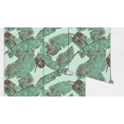 Fotobehang Rustend in de schaduw van de bladeren