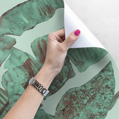 Fotobehang Rustend in de schaduw van de bladeren