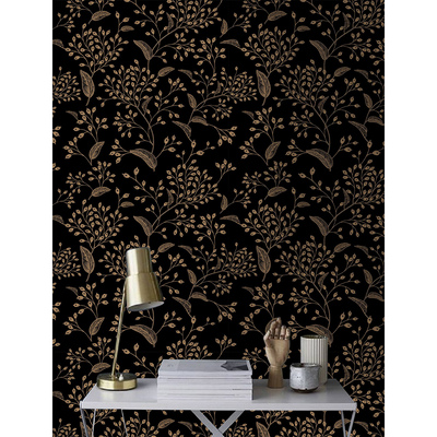 Fotobehang Gouden ornamenten in een elegante stijl