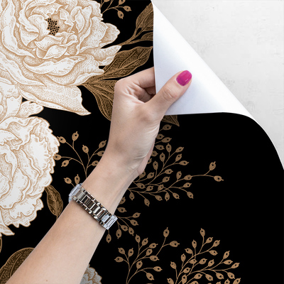 Fotobehang Zwart en goud elegantie