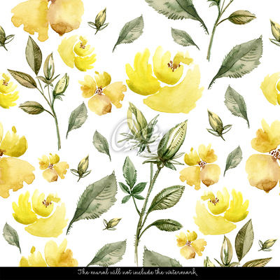 Fotobehang Lente in zonnige kleuren