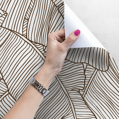 Fotobehang Blad Zeediepte