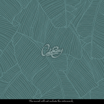 Fotobehang Blad Zeediepte