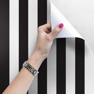 Fotobehang Zwart-witte strepen