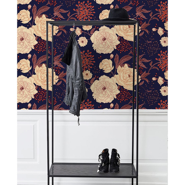 Fotobehang Onder de bloemrijke nachthemel