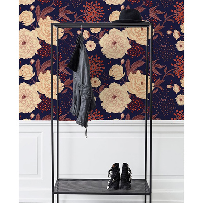 Fotobehang Onder de bloemrijke nachthemel