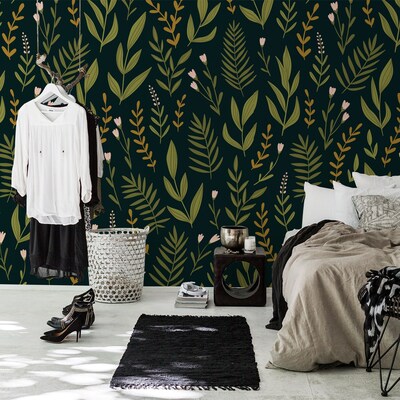 Fotobehang Wilde bloemen en kruiden